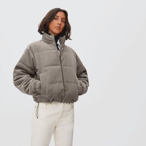 Everlane corduroy puffer jacket